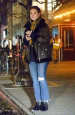 LILY JAMES Night Out in New York 11/14/2018
