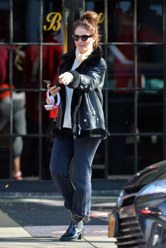 LILY JAMES Out and About in New York 11/14/2018
