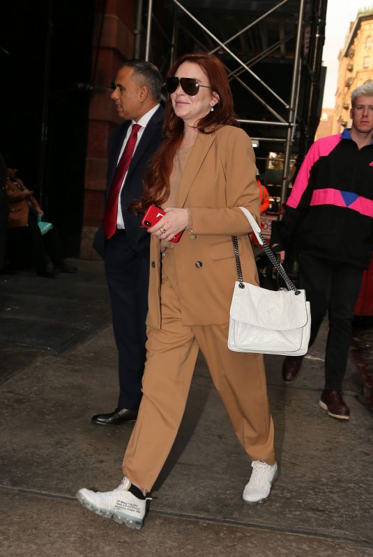 LINDSAY LOHAN Out and About in New York 11/19/2018