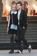 LUCY BOYNTON and Rami Malek Out in Beverly Hills 11/14/2018