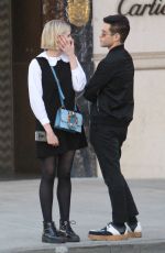 LUCY BOYNTON and Rami Malek Out in Beverly Hills 11/14/2018