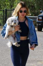 LUCY HALE at a Dog Park in Los Angeles 11/20/2018