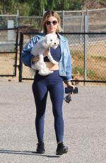 LUCY HALE at a Dog Park in Los Angeles 11/20/2018