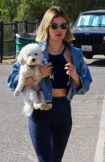 LUCY HALE at a Dog Park in Los Angeles 11/20/2018