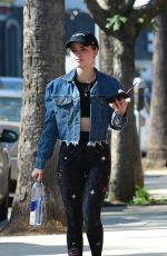 LUCY HALE Heading to a Gym in Los Angeles 11/18/2018