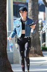 LUCY HALE Heading to a Gym in Los Angeles 11/18/2018