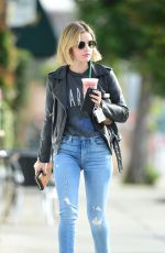 LUCY HALE in Denim Out in Los Angeles 10/19/2018
