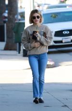 LUCY HALE Leaves Starbucks in Studio City 11/27/2018