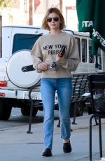 LUCY HALE Leaves Starbucks in Studio City 11/27/2018