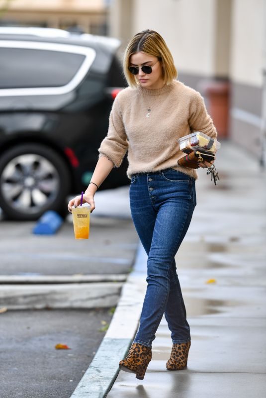 LUCY HALE Out and About in Los Angeles 11/29/2018