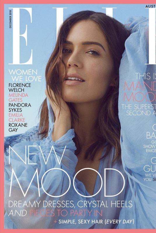 MANDY MOORE in Elle Magazine, Australia December 2018 Issue