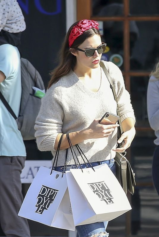 MANDY MOORE Out Shopping in Los Angeles 11/24/2018