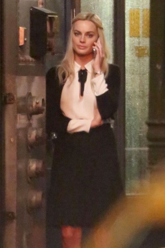 MARGOT ROBBIE on the Set of Untitled Roger Ailes Project in Los Angeles 11/23/2018