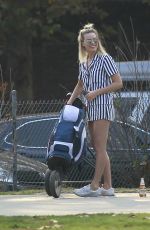 MARGOT ROBBIE Playing Golf in Los Angeles 11/11/2018