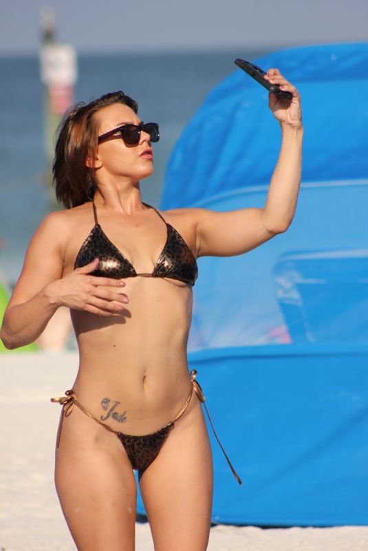 MARIA JADE in Bikini at a Beach in Miami 11/20/2018