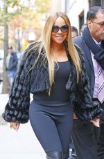 MARIAH CAREY Leaves Electric Lady Studios in New York 11/20/2018