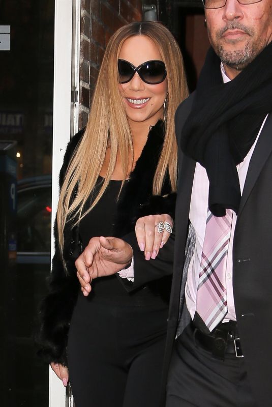 MARIAH CAREY Leaves Electric Lady Studios in New York 11/20/2018