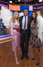 MARTHA HUNT and JASMINE TOOKES at Good Morning America in New york 11/01/2018