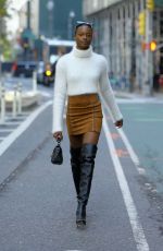 MAYOWA NICHOLAS at Victoria’s Secret Show Fittings in New York 11/03/2018
