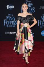 MEG DONNELLY at Mary Poppins Returns Premiere in Hollywood 11/29/2018