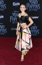 MEG DONNELLY at Mary Poppins Returns Premiere in Hollywood 11/29/2018