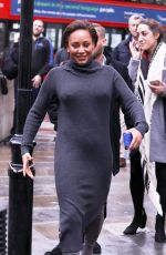 MELANIE BROWN Leaves BBC Radio in London 11/28/2018