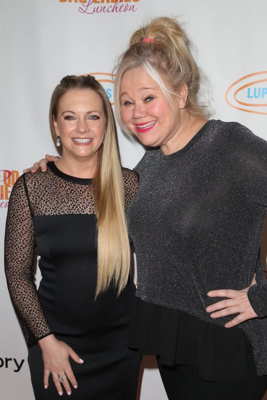 MELISSA JOAN HART and CAROLINE RHEA at Lupus LA Hollywood Bag Ladies Luncheon 11/16/2018