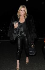 MICHELLE COLLINS Arrives at Phil Turner’s 50th Birthday Party in London 11/14/2018