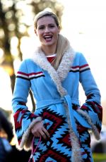 MICHELLE HUNZIKER Out with Her Dogs in Milan 11/21/2018
