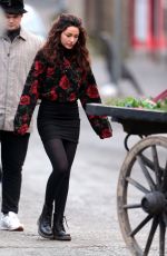 MICHELLE KEEGAN on the Set of Brassic in Lancashire 11/26/2018