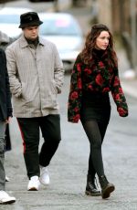 MICHELLE KEEGAN on the Set of Brassic in Lancashire 11/26/2018