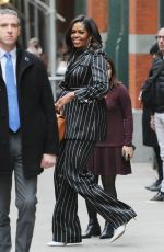 MICHELLE OBAMA Leaves Barnes & Noble in New York 11/30/2018