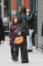 MICHELLE OBAMA Leaves Barnes & Noble in New York 11/30/2018