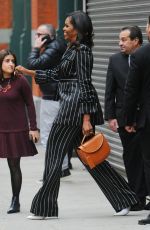 MICHELLE OBAMA Leaves Barnes & Noble in New York 11/30/2018