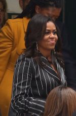 MICHELLE OBAMA Leaves Barnes & Noble in New York 11/30/2018