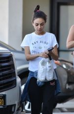 MILA KUNIS Out and About in Studio City 11/02/2018