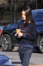 MILA KUNIS Out for Coffe in Studio City 11/27/2018