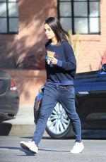 MILA KUNIS Out for Coffe in Studio City 11/27/2018