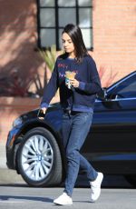 MILA KUNIS Out for Coffe in Studio City 11/27/2018