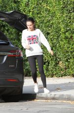 MILA KUNIS Out in Los Angeles 11/01/2018