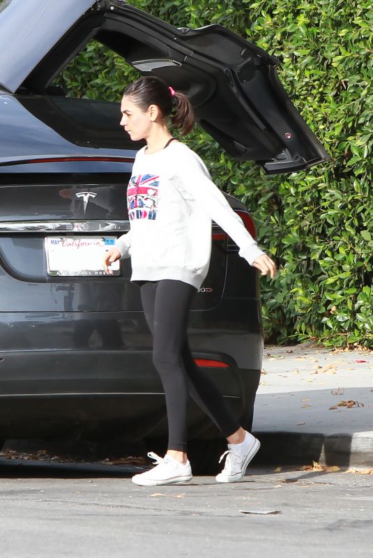 MILA KUNIS Out in Los Angeles 11/01/2018