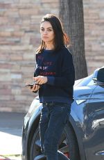 MILA KUNIS Out in Los Angeles 11/15/2018