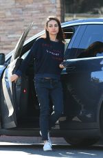 MILA KUNIS Out in Los Angeles 11/15/2018