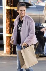 MILA KUNIS Shopping at Von