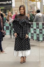 MINKA KALLY Arrives at AOL Build Series in New York 11/01/2018