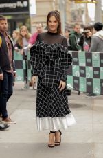 MINKA KALLY Arrives at AOL Build Series in New York 11/01/2018