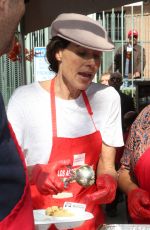 MINNIE DRIVER at Los Angeles Mission Thanksgiving Event 11/21/2018