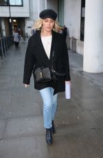 MOLLIE KING Leave BBC Studios in London 11/12/2018