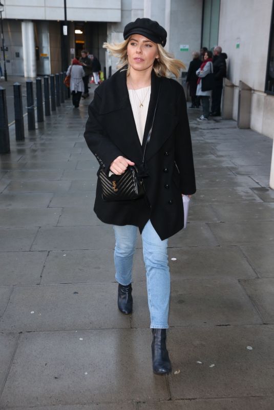 MOLLIE KING Leave BBC Studios in London 11/12/2018