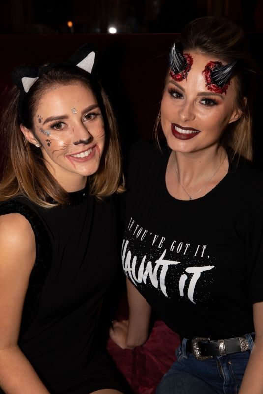 MOLLIE WINNARD and RHIAN SUGDEN at Mirror Halloween Ball in Manchester 10/31/2018
